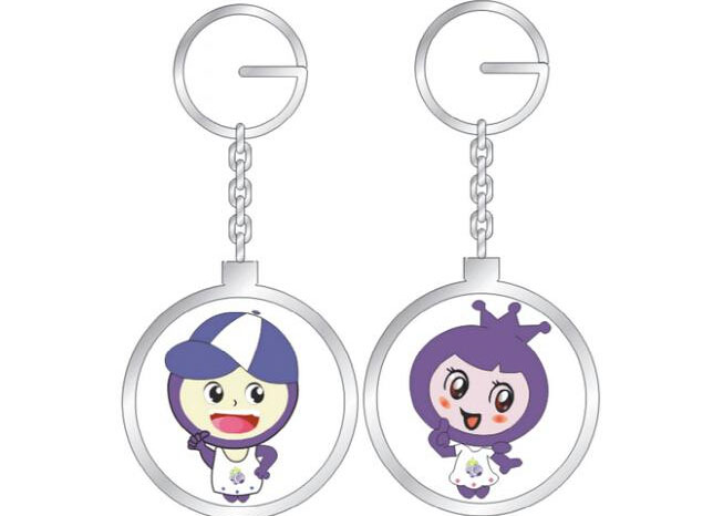 情侶卡通鑰匙扣