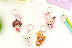 PVC軟膠情侶鑰匙扣