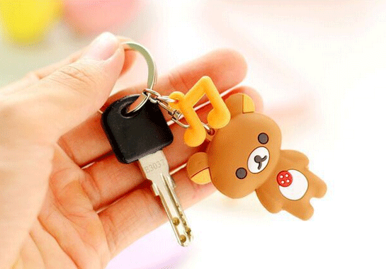 PVC軟膠情侶鑰匙扣
