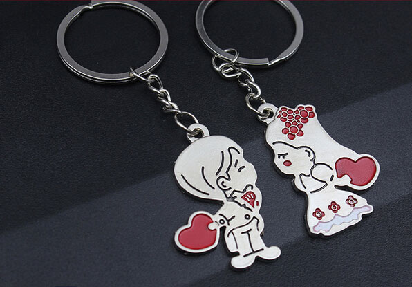 PVC軟膠鑰匙扣情侶鑰匙扣